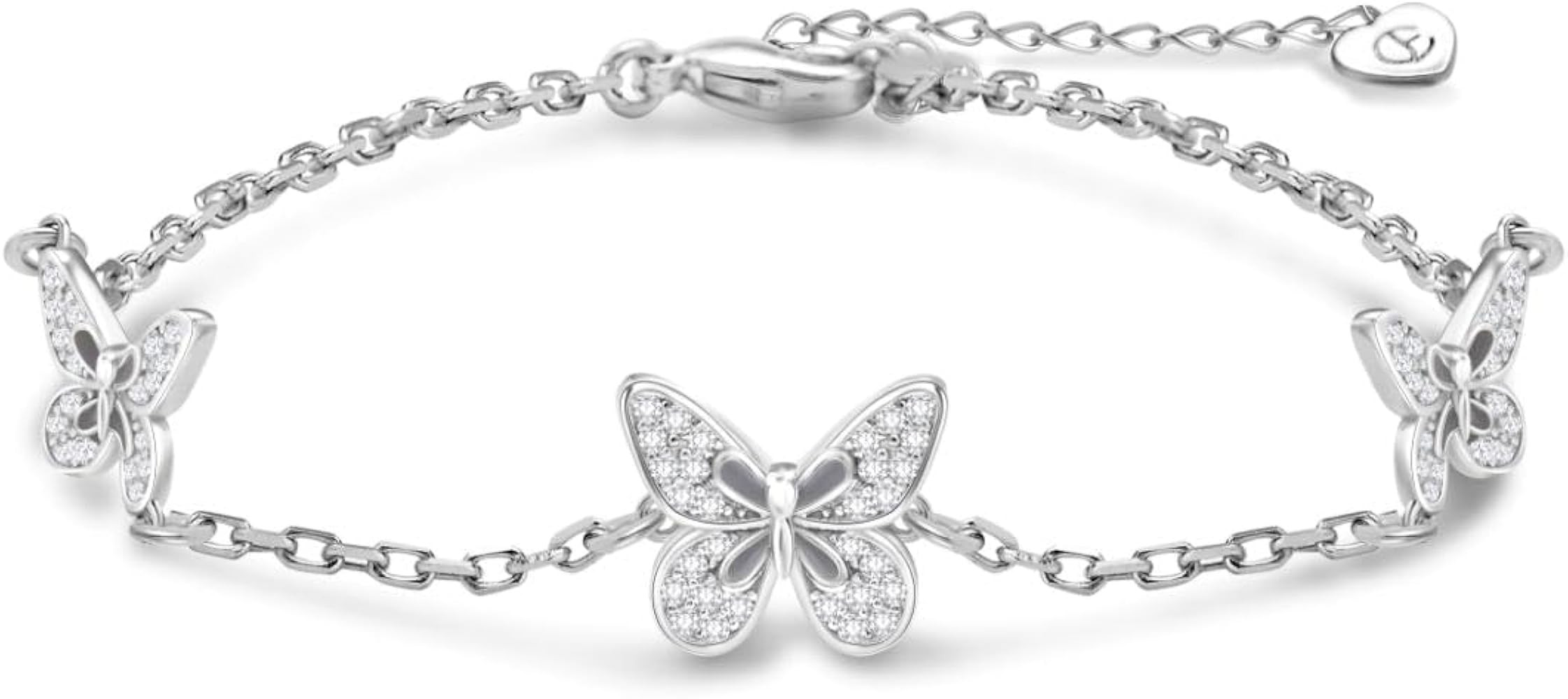 Butterfly Evil Eye Bracelets for Women Girls 18K Gold Plated with Cubic Zirconia Jewelry Gifts fo... | Amazon (US)