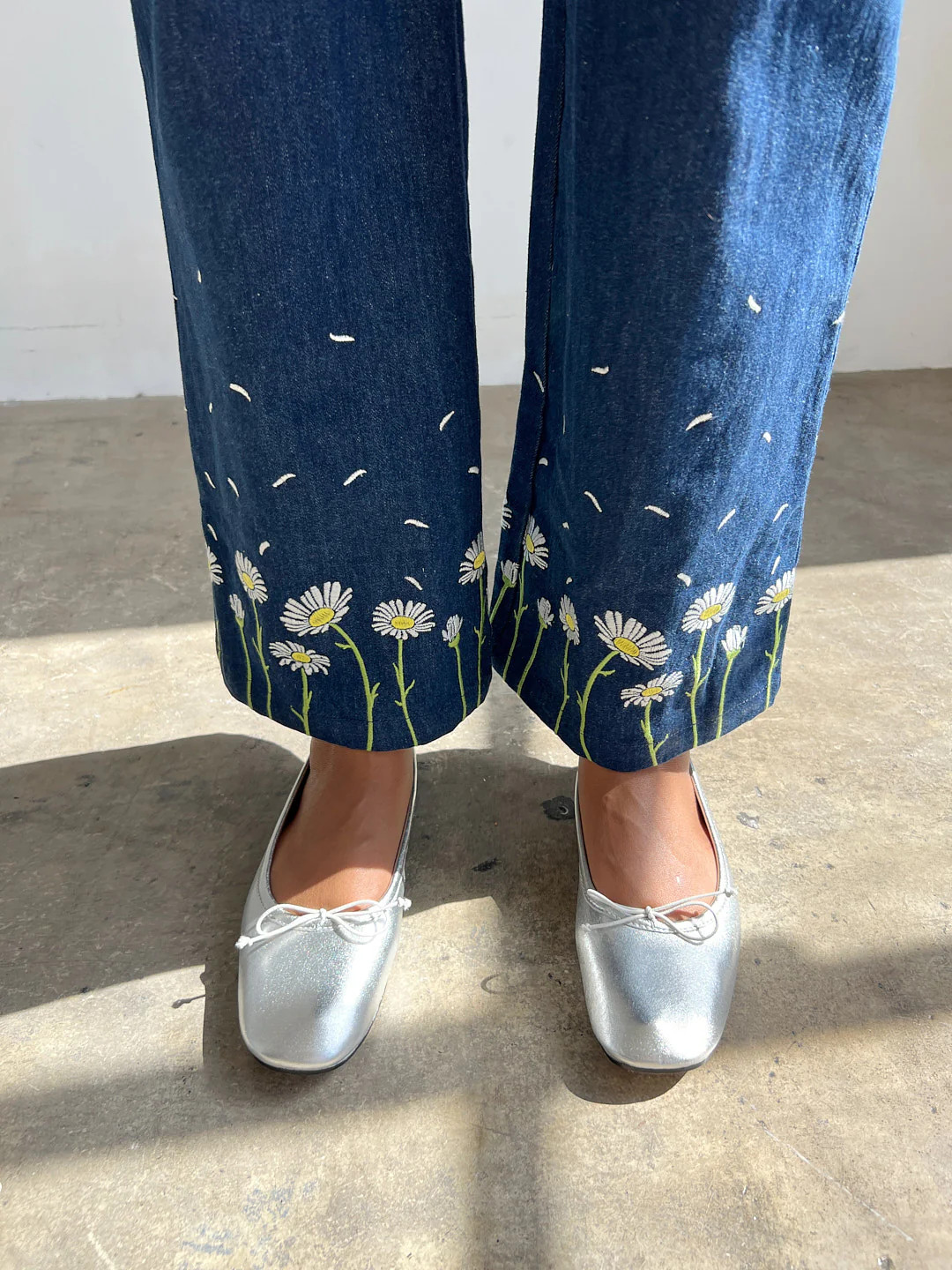 Nikki Ballet Flat - Silver | Lisa Says Gah