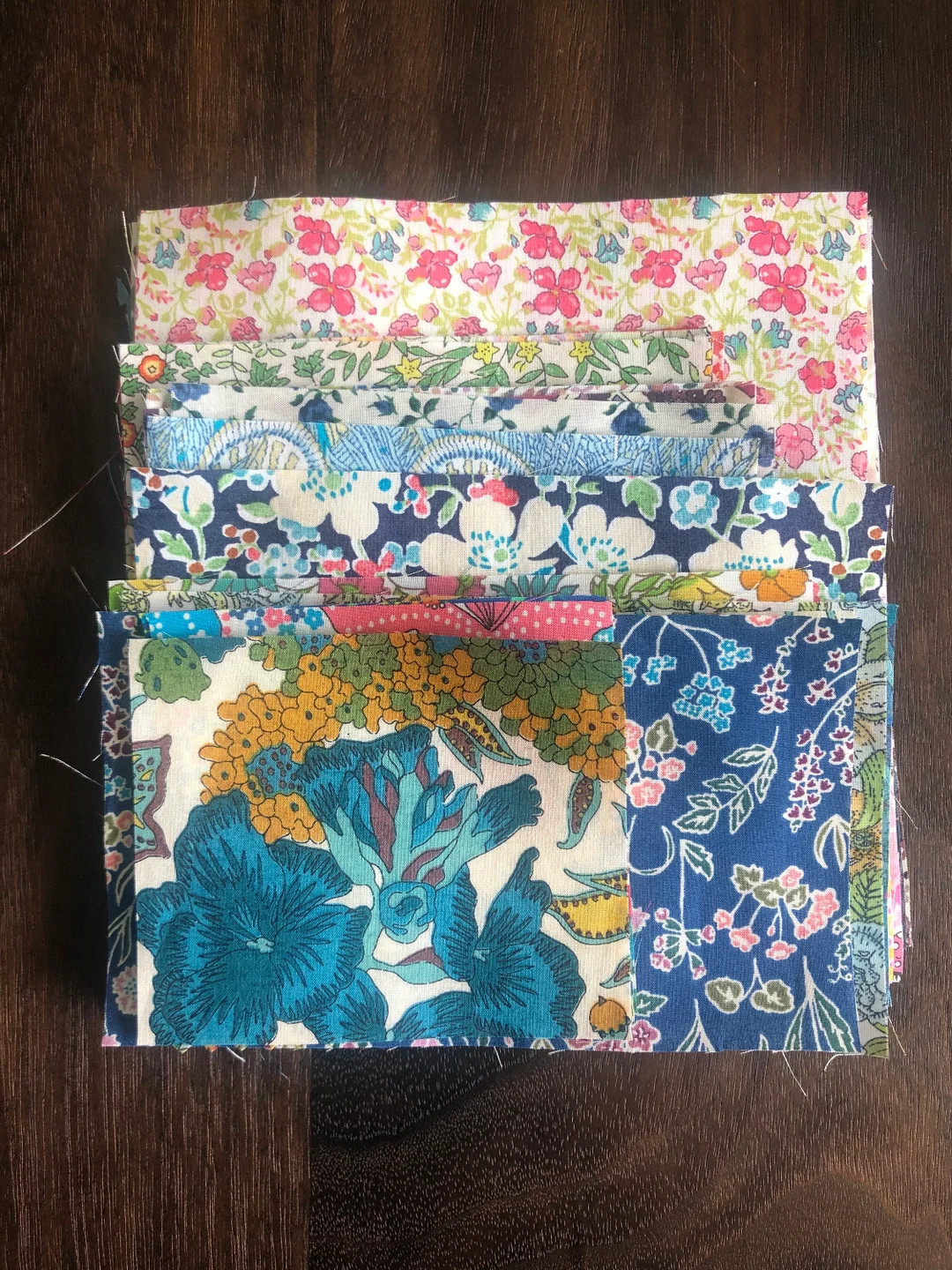 Liberty Snippets Scrap Bag | 27-32 Large Pieces & Different Prints | at Least 1oz of Liberty per ... | Etsy (US)