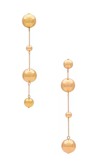 Adrienne Earring in Shiny Brass | Revolve Clothing (Global)