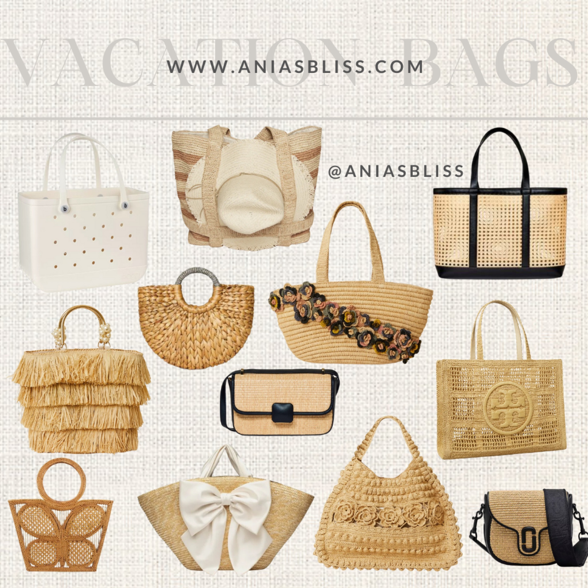 Vacation bags, beach bags, straw bags, raffia bags

#LTKSwim #LTKTravel #LTKItBag