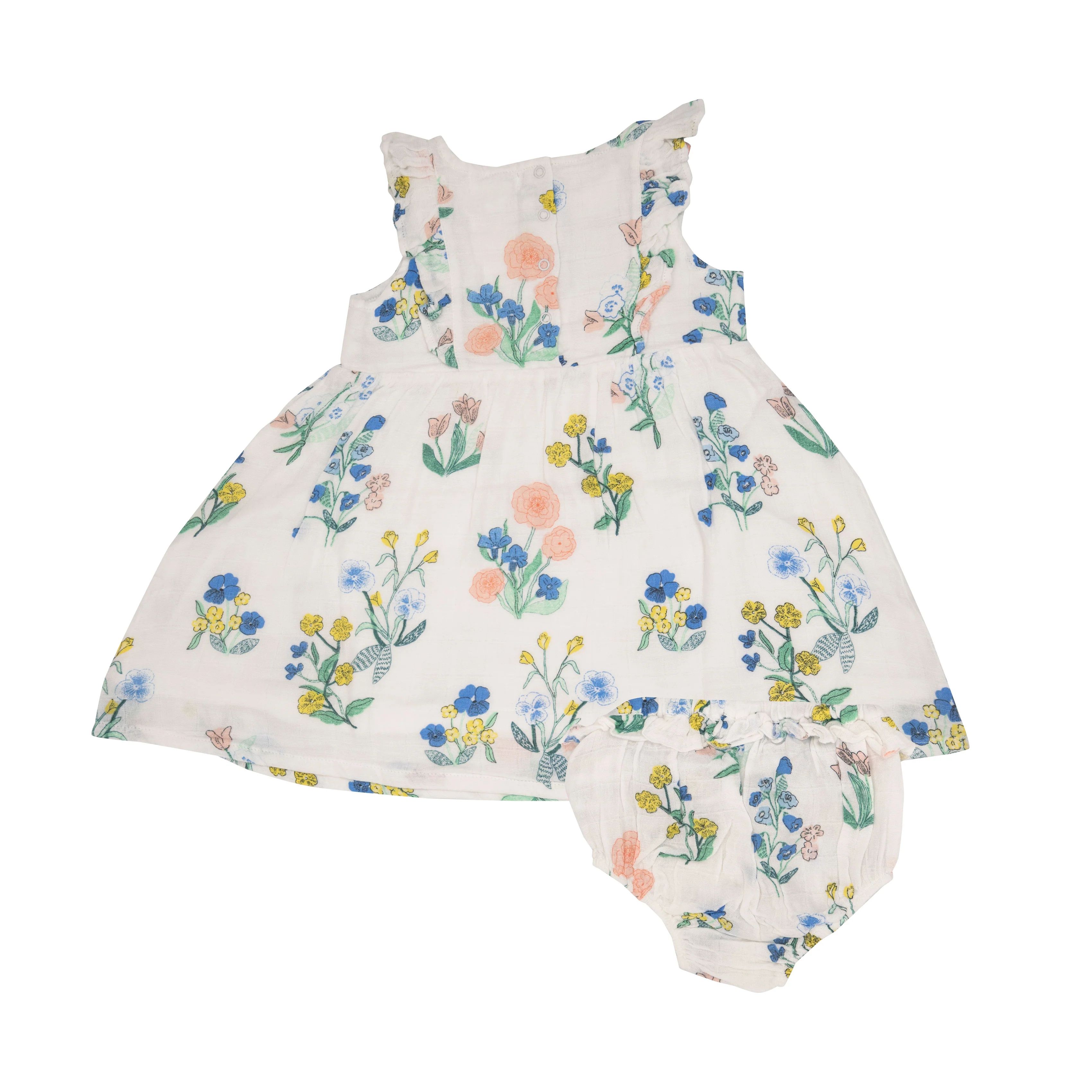 Ruffle Sundress & Bloomer, Urban Floral | SpearmintLOVE