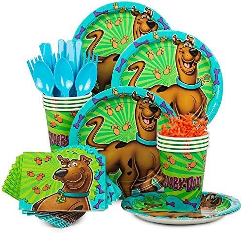 Scooby Doo Birthday Party Kit Serves 8 - Plates, Napkins, Cups, Spoons. Forks, Knives | Amazon (US)