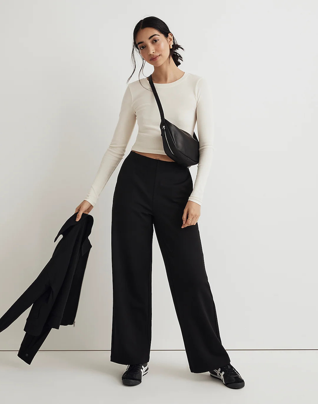 MWL Ponte Wide-Leg Pants | Madewell