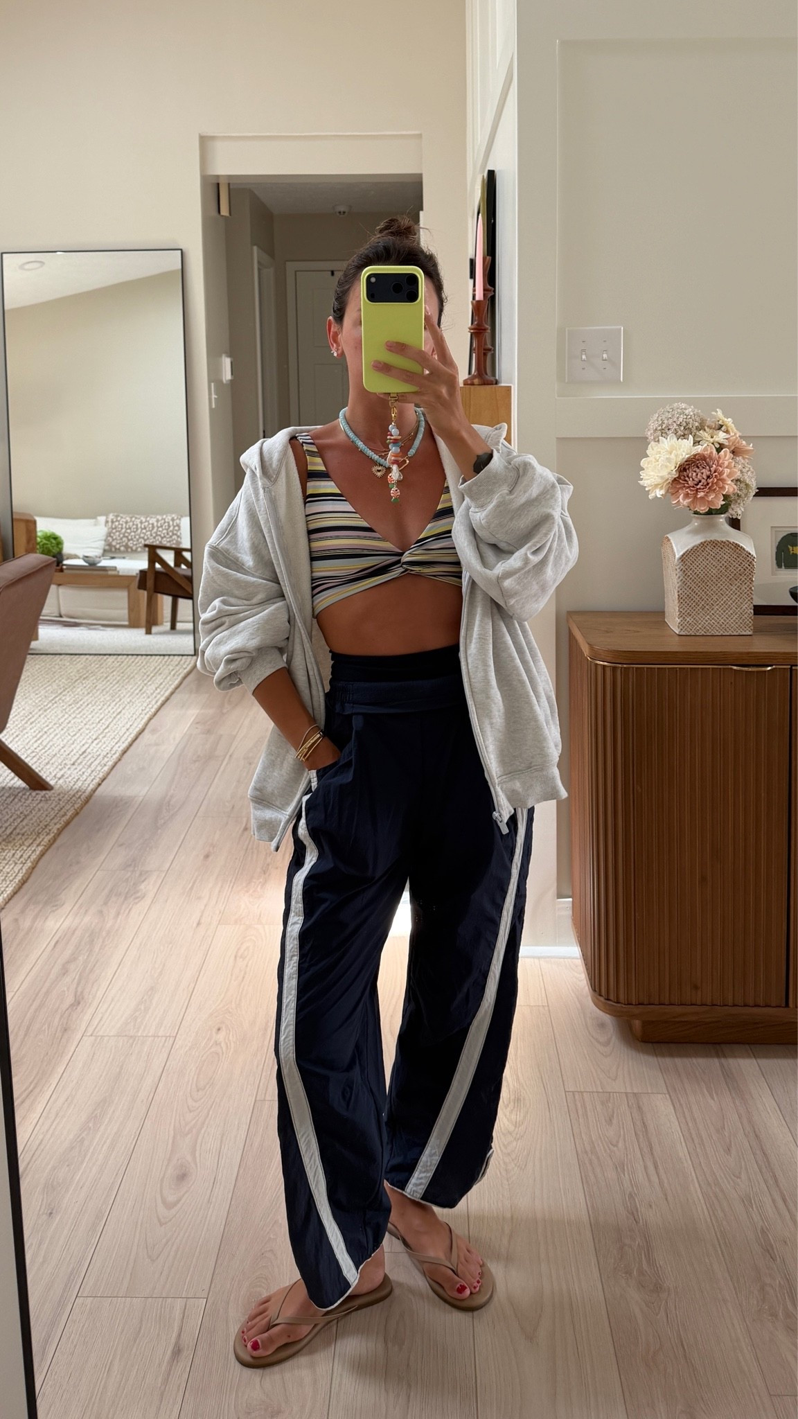 Wore to pilates! XS in everything but M jacket