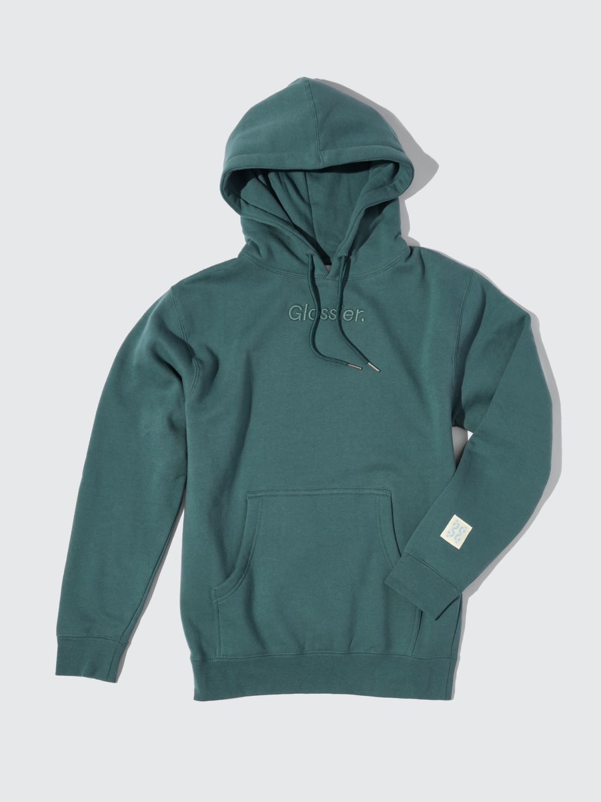 Embroidered Soft Sage Hoodie | Glossier