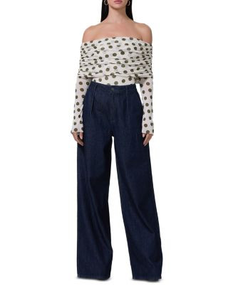 AFRM Maxine Off-the-Shoulder Mesh Bodysuit   | Bloomingdale's Women | Bloomingdale's (US)