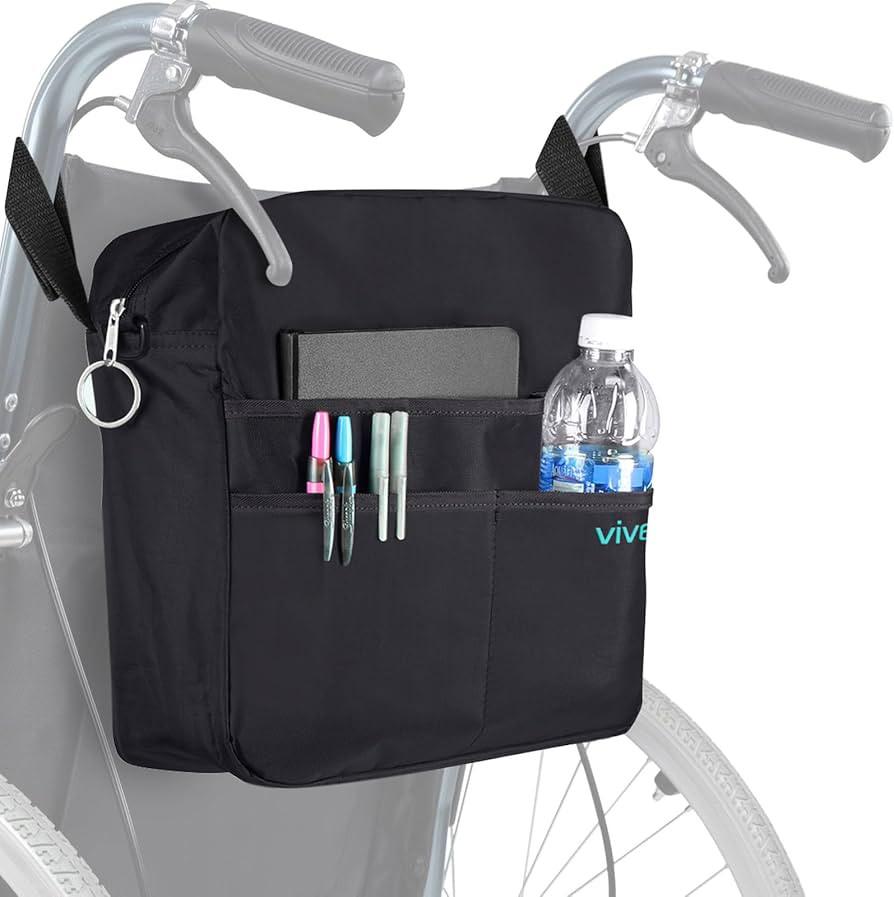 Vive Wheelchair Bag - Machine Washable, Double-Stitched, Water-Resistant Accessory Backpack for R... | Amazon (US)