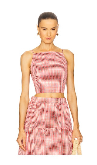 Jamie Top in Red Gingham | Revolve Clothing (Global)