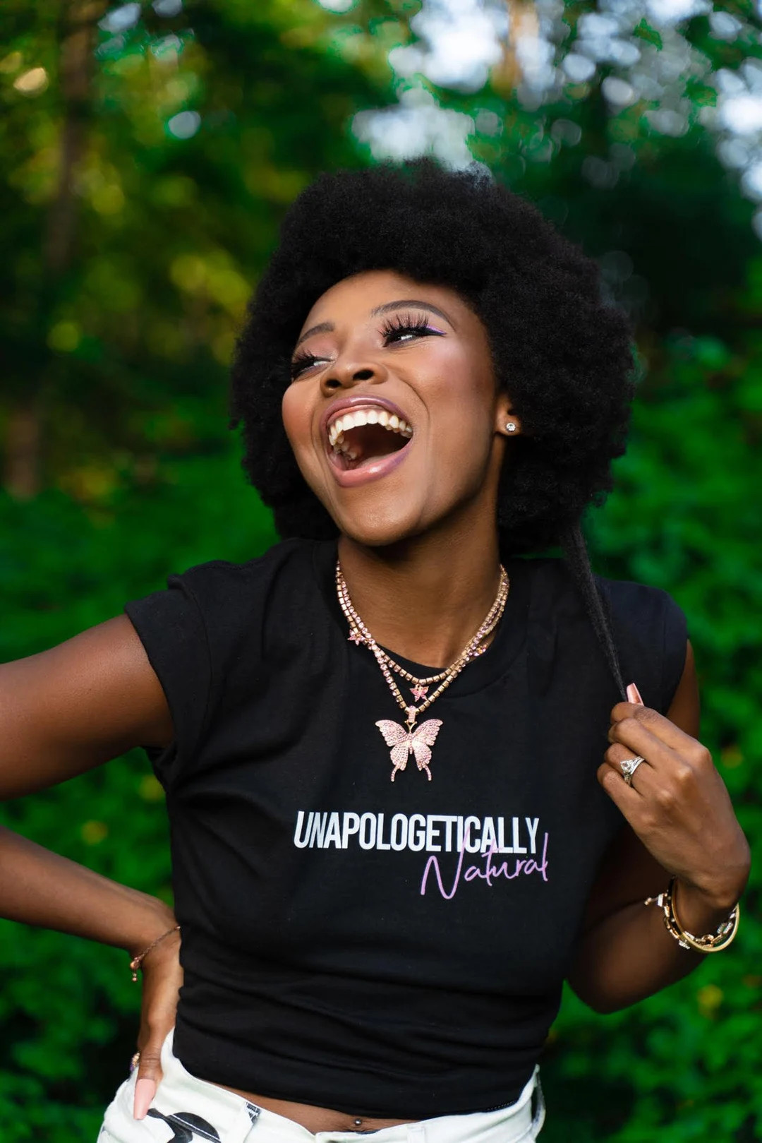 Unapologetically Natural, Natural Hair T-shirt, African American Women, Afro Girls, Short-sleeve ... | Etsy (US)