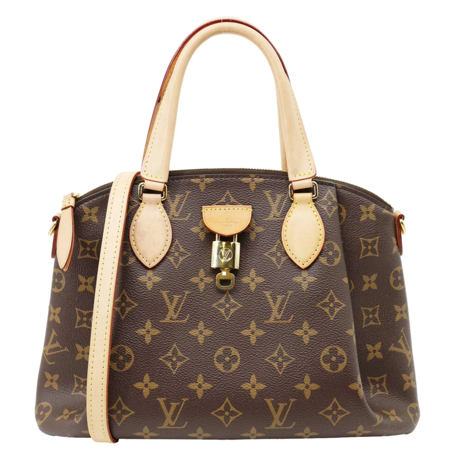 Pre-Owned Louis Vuitton Rivoli PM Monogram Canvas Satchel Bag Brown | Walmart (US)