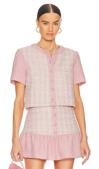 Braswell Top in Pennington Tweed | Revolve Clothing (Global)