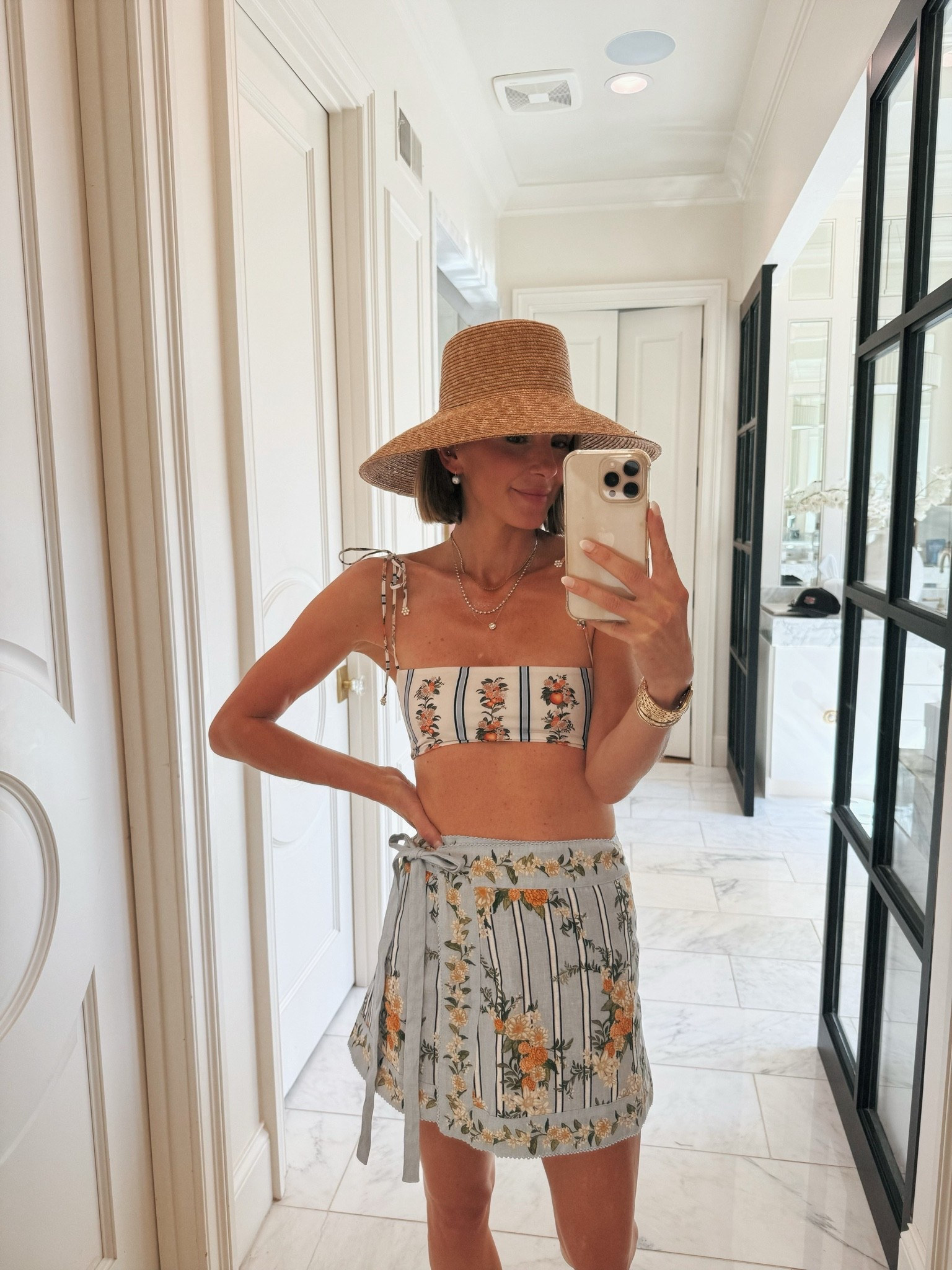 My swimsuit and coverup. Fit tts