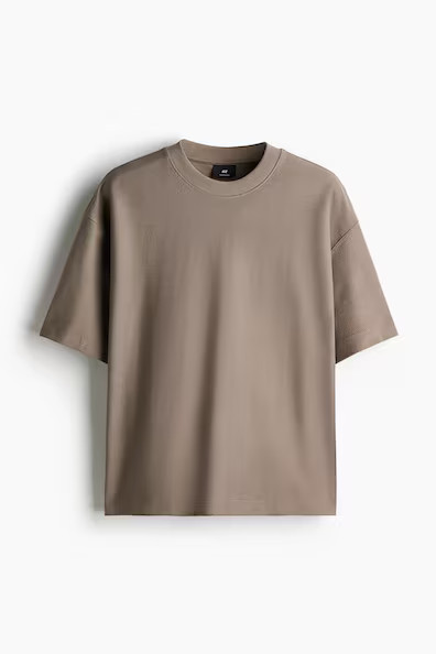 H & M - Oversized Fit T-Shirt - Beige | H&M (US + CA)