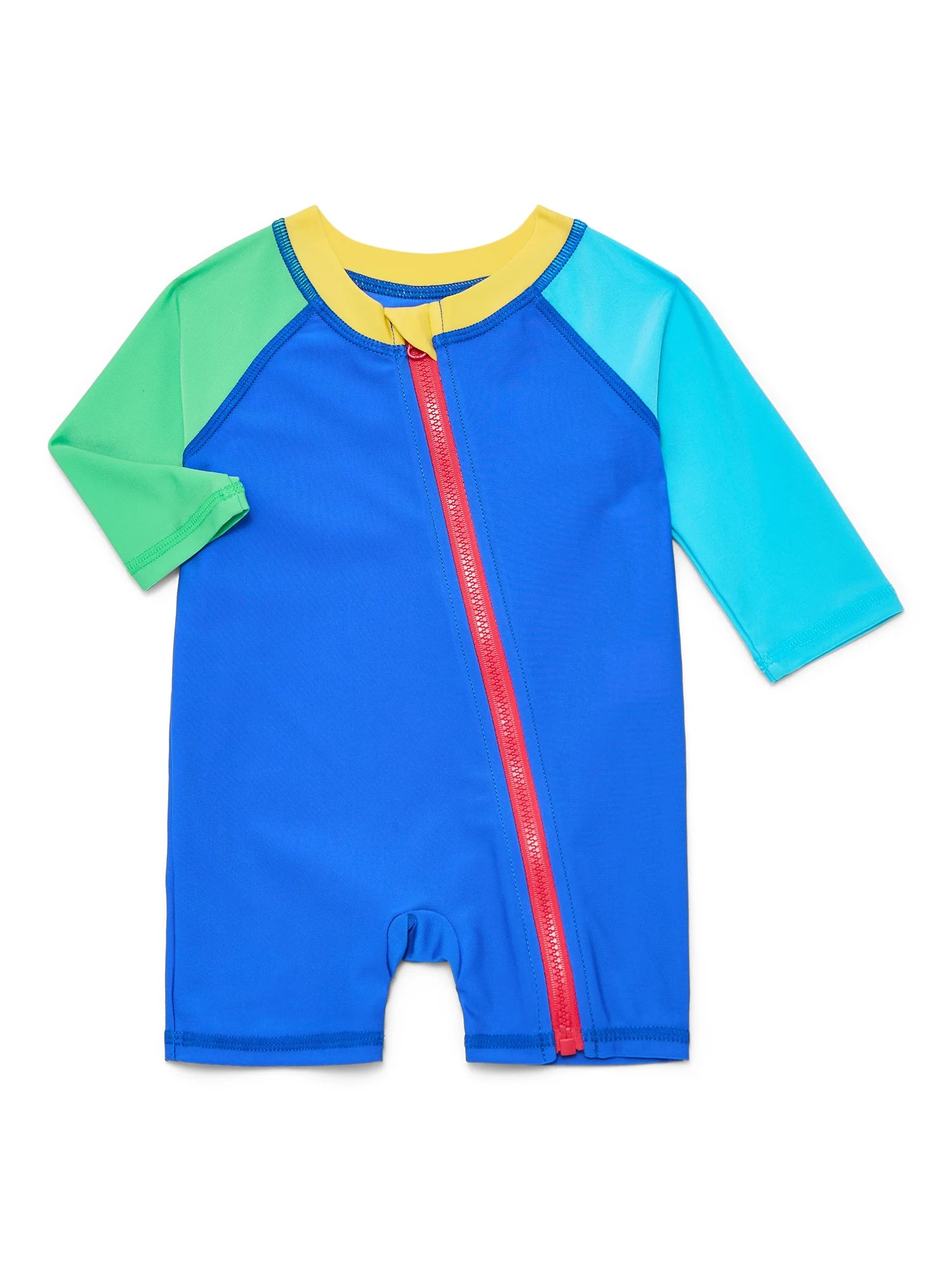 Wonder Nation Baby Boys and Baby Girls Rash Guard One Piece, Sizes 0/3M-12M | Walmart (US)