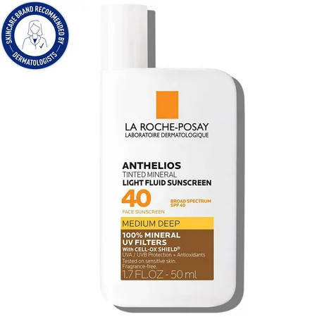 La Roche-Posay Anthelios Mineral Tinted Sunscreen SPF 40, 1.7 fl oz | Walmart (US)