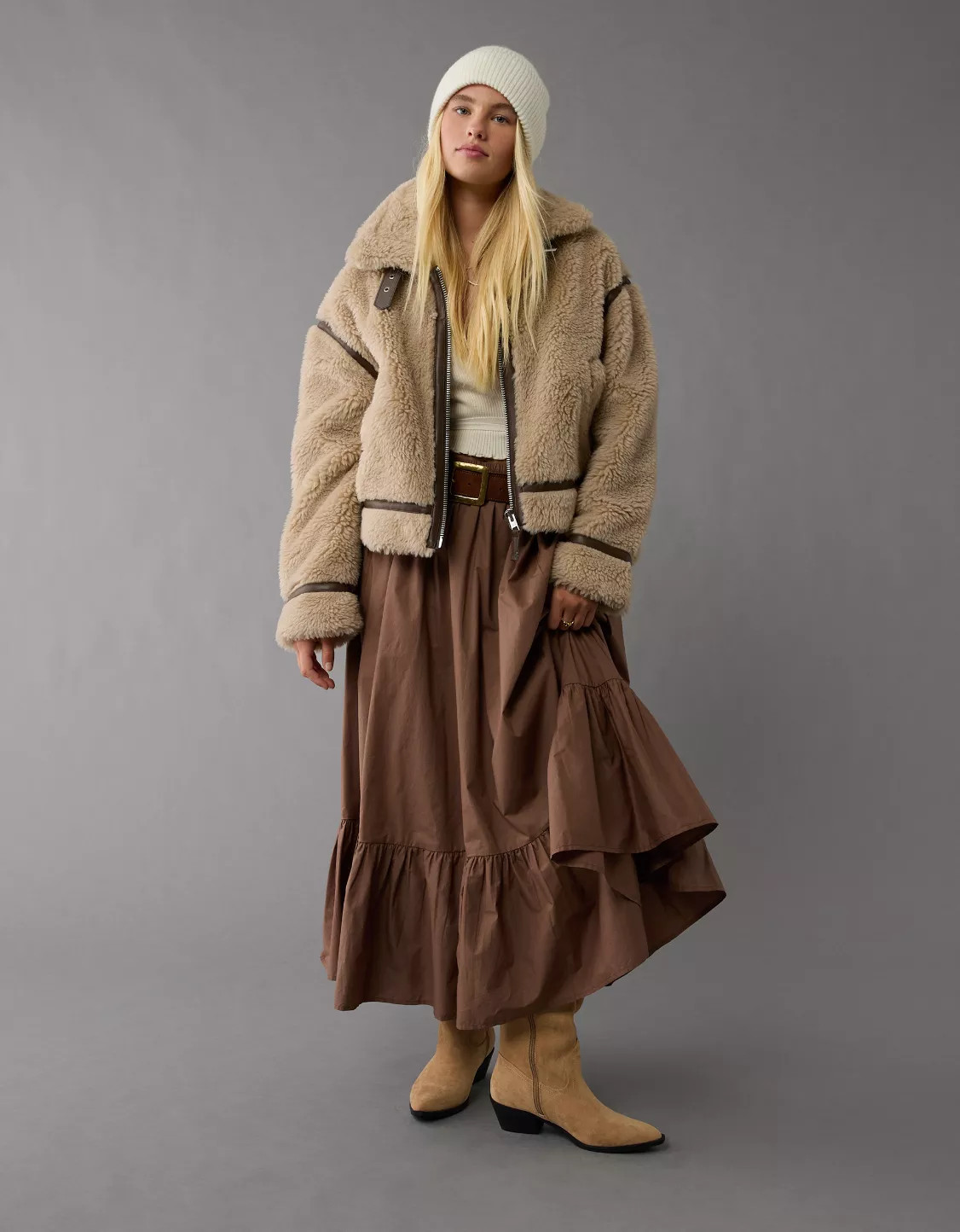 AE Teddy Biker Jacket | American Eagle Outfitters (US & CA)