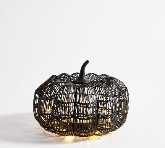 Lit Wire Pumpkins | Pottery Barn (US)