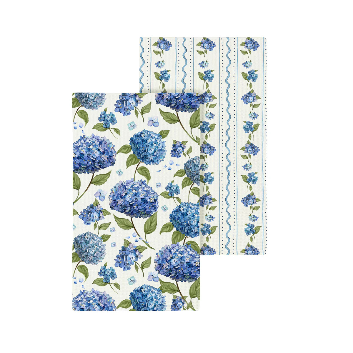 VivaStyle Kitchen Towel Quick Dry Waffle Weave Double-Sided, Hydrangea | Plow & Hearth