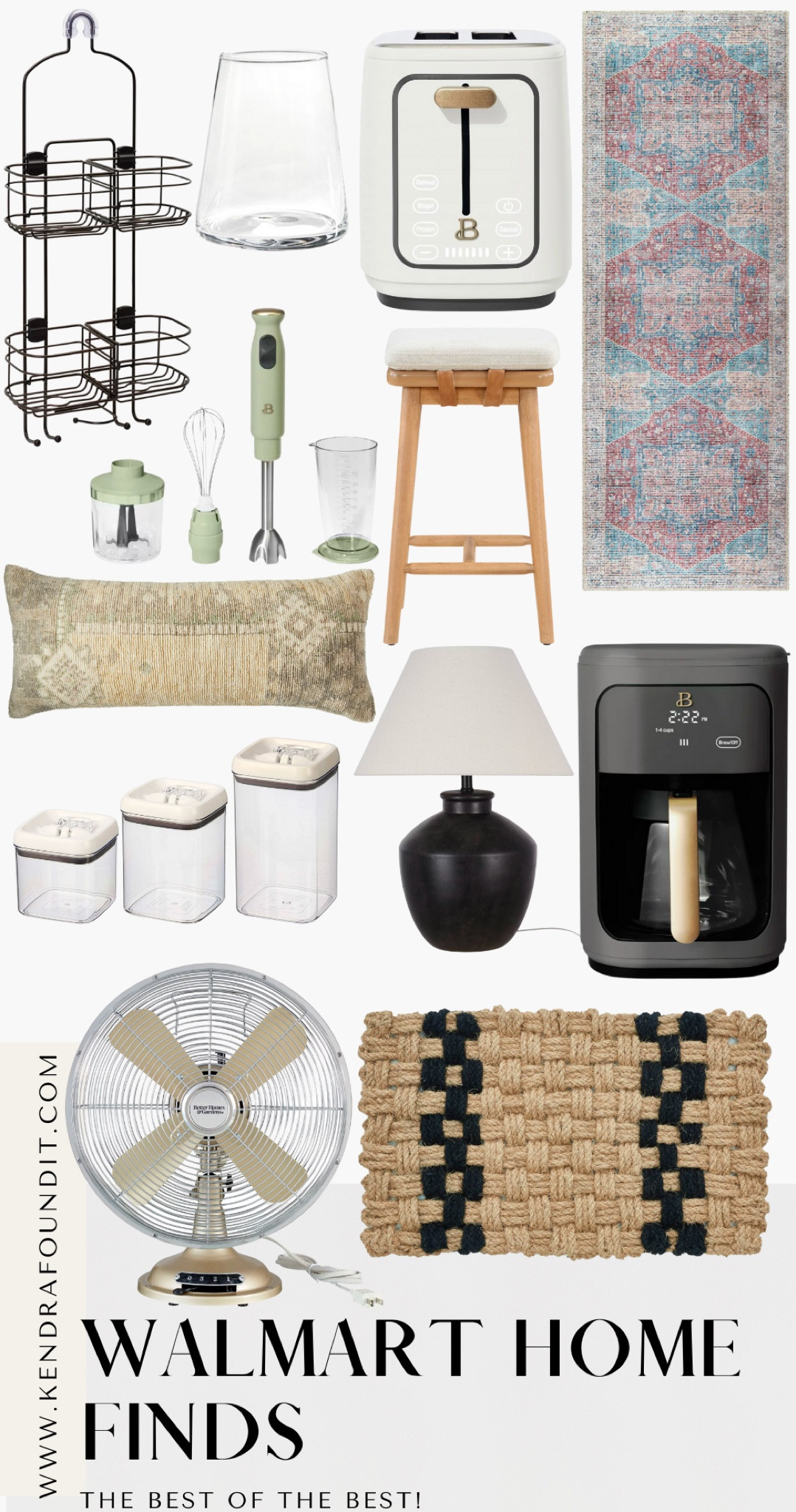 #walmartpartner I have a brand new round of Walmart home finds for you - stuff you haven’t seen before! In addition to my Beautiful by Drew Barrymore toaster and hand mixer, I’ve rounded up the newest and best Walmart home items that are stylish, affordable, and in stock right now. We’re talking an aesthetic fan, flared stemless wine glasses, a machine washable Persian rug, an urn table lamp, and an affordable set of food canisters. 

#WalmartPartner #walmarthome #moderntraditional #beautiful  #beautifulbydrew #transitionalhome #homedecor #walmartfinds #walmarthaul #walmart #moderntraditional #viral #musthave #decorating. Decorating on budget. Walmart finds. Walmart home finds. The best Walmart finds. Walmart home haul. Walmart haul. Walmart must haves. #walmartdeals #walmartshopping esthetic toaster. Aesthetic small appliances. Stylish small appliances. 


#LTKFind #LTKsalealert #LTKhome