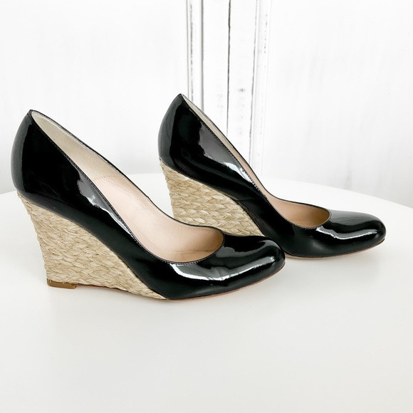 L.K. Bennett Maddox Patent Leather Espadrille Wedges | Poshmark