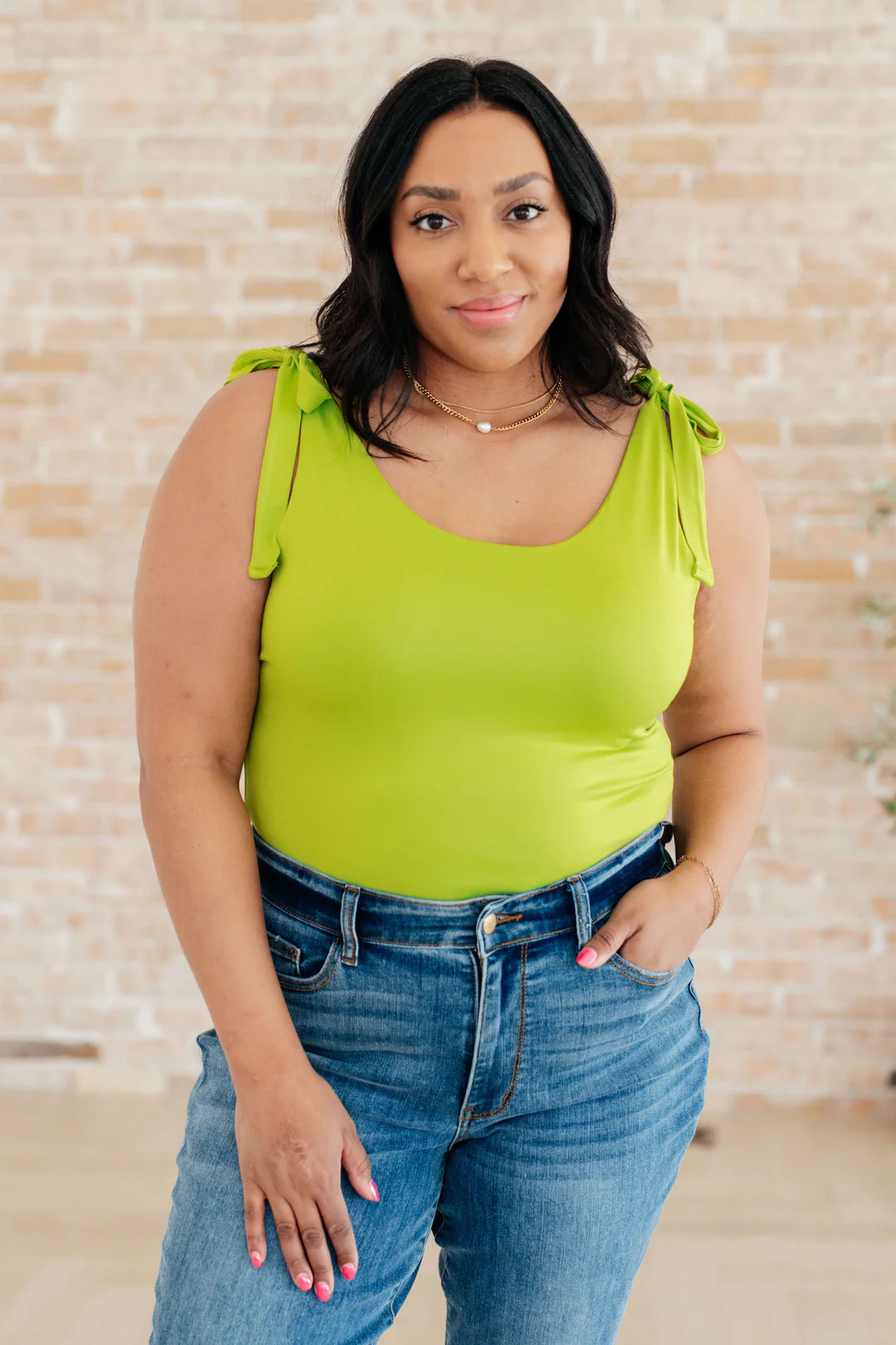 Just a Spritz Bodysuit in Lime | Willow Boutique