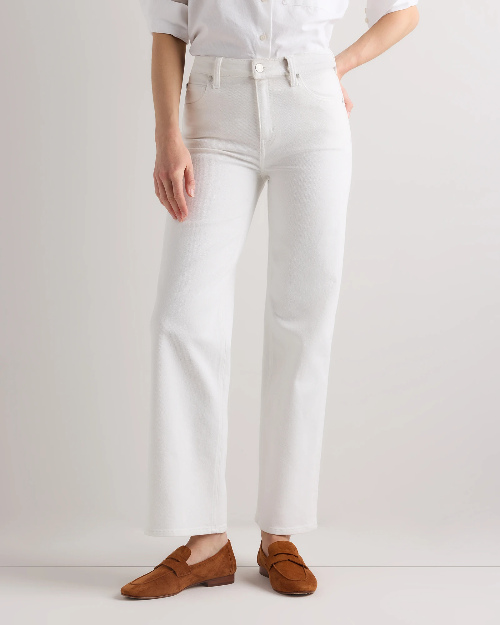 Bella Stretch Relaxed Straight Jeans | Quince