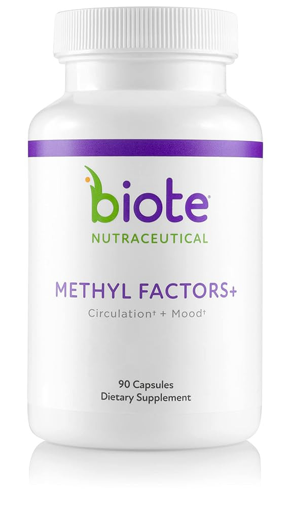 Biote Nutraceuticals - Methyl Factors+ - Circulation + Mood (90 Capsules) | Amazon (US)