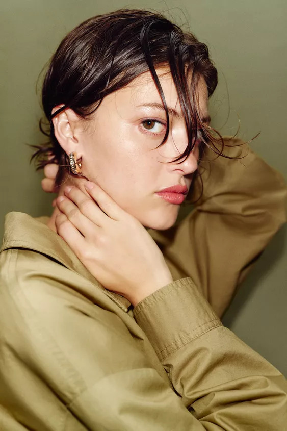 PACK OF BUTTON AND SPARKLY HOOP EARRINGS | Zara US
