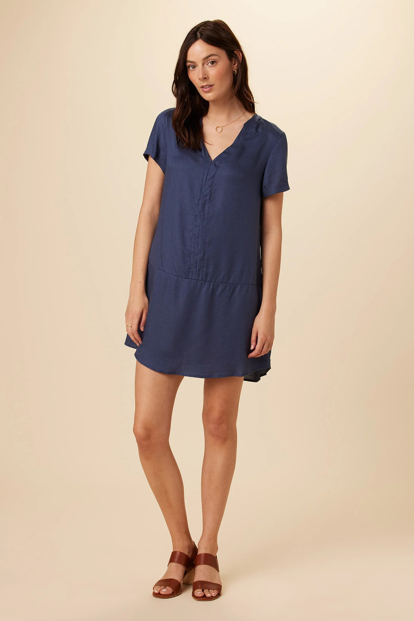 Zendaya Tencel Dress - Indigo | Amour Vert