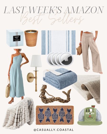 Last Week’s Amazon Best Sellers!
-
Amazon finds, Amazon style, Amazon decor, Amazon vacation outfits, Amazon resort wear, coastal style, coastal home decor, Amazon coastal, Bissel little green multipurpose portable carpet cleaner, Amazon accent rug, Amazon area rug, coastal rug, woven rugs, neutral rug, Amazon rugs, natural fiber rug, living room rug, dining room rug, 9x12 rugs, 8x10 rugs, neutral style, heather blue throw blanket, throw blanket for couch, nest fragrance candle, Amazon candles AirTag, faux fur throw blanket, coastal doormat with fish, Amazon doormats, spring doormats, coastal wall decor, mermaid wall decor, beach house decor, coastal interiors, beach house style, linen palazzo pants, wide leg pants, beach pants, Amazon linen pants, affordable lighting, Amazon sconces, Amazon lighting, woven wall sconce, one shoulder jumpsuit, linen jumpsuit, Amazon bath mat, coastal bath mat, bathroom decor 

#LTKhome #LTKfindsunder50 #LTKfindsunder100