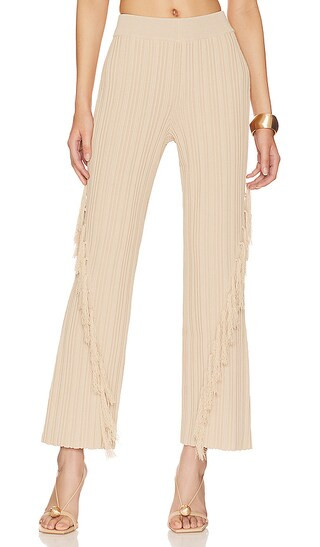 Maude Knit Pant in Ecru | Revolve Clothing (Global)