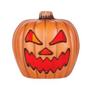 20 in. Plug in LED Spooky Jack-O-Lantern | The Home Depot