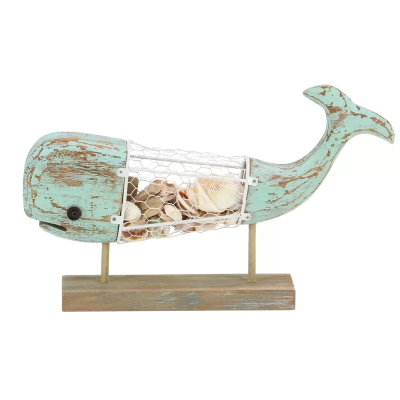 Sommers Coastal Whale Figurine on Stand | Wayfair North America