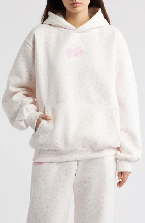 HAPPY CAMP3R Flower Hoodie in Cream at Nordstrom, Size Large | Nordstrom