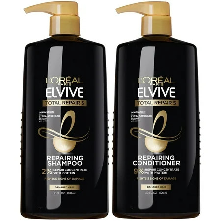 L Oreal Paris Elvive Total Repair Extreme Renewing Shampoo & Conditioner Set 28 fl oz | Walmart (US)