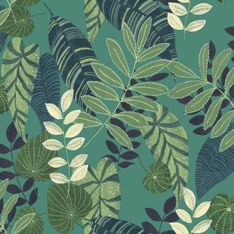 Seabrook Designs Boho Rhapsody 60.75-sq ft Jade and Rosemary Paper Ivy/Vines Unpasted Wallpaper | Lowe's
