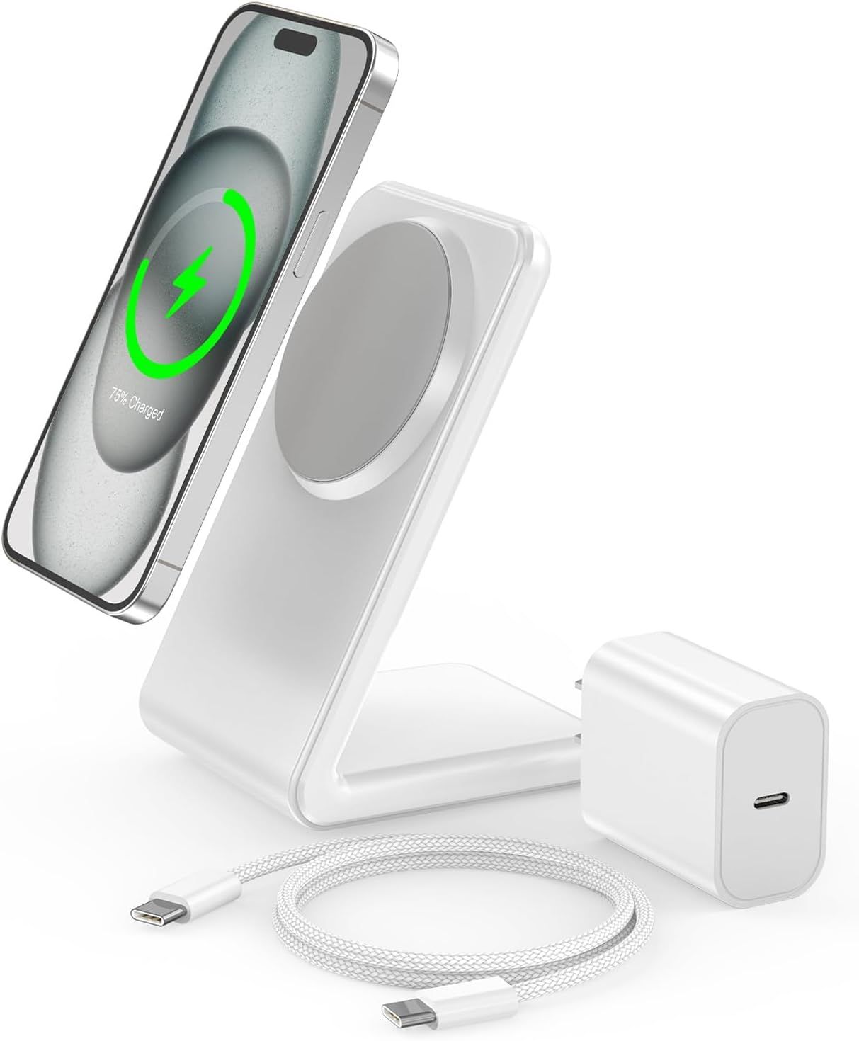 for Apple Mag-Safe Charger Stand, Magnetic Wireless Charger with Fast Charging Capability for iPh... | Amazon (US)