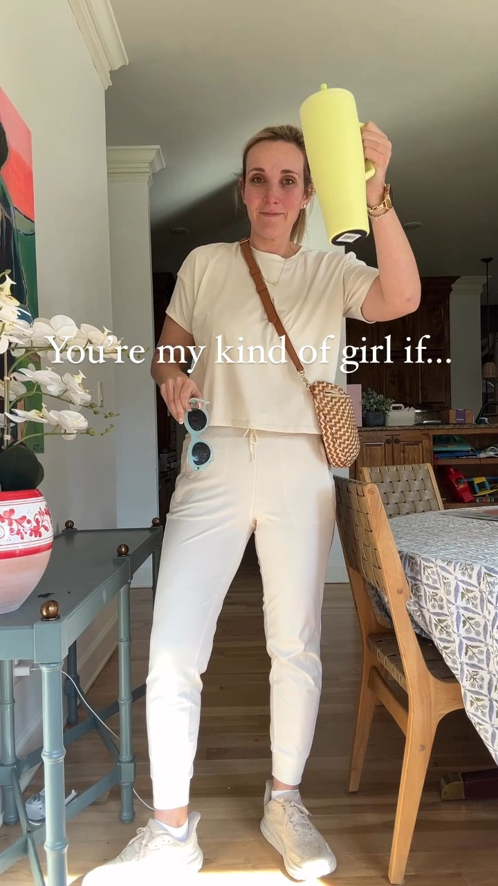 Carpool line clothes. Be a carpool cutie! From an all white athle Speer with joggers in the morning to my favorite jeans and a cute top in the afternoon.

#LTKBacktoSchool #LTKMidsize #LTKFindsUnder100