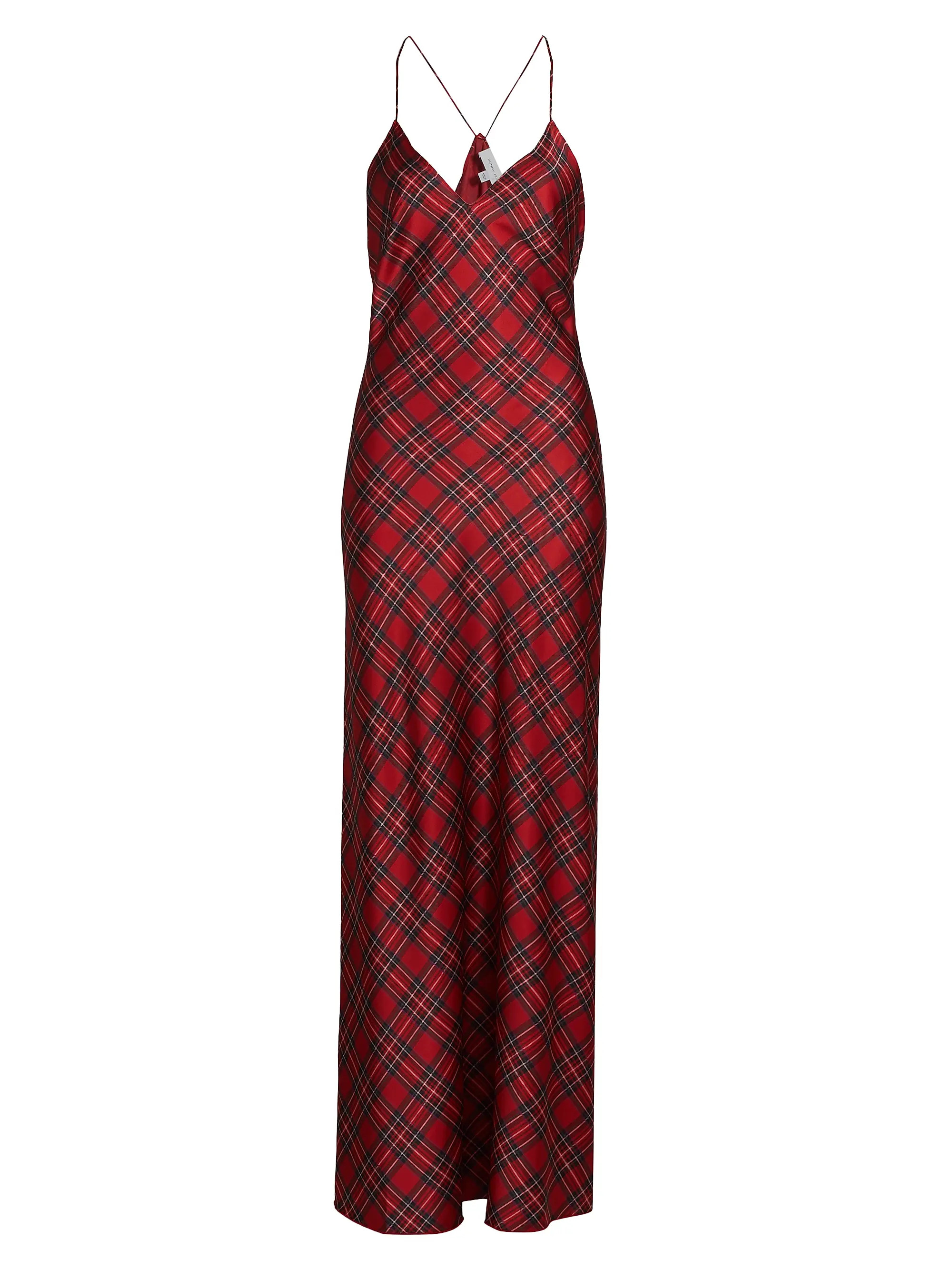 Shop Ronny Kobo Bethanne Plaid Satin Maxi Dress | Saks Fifth Avenue | Saks Fifth Avenue