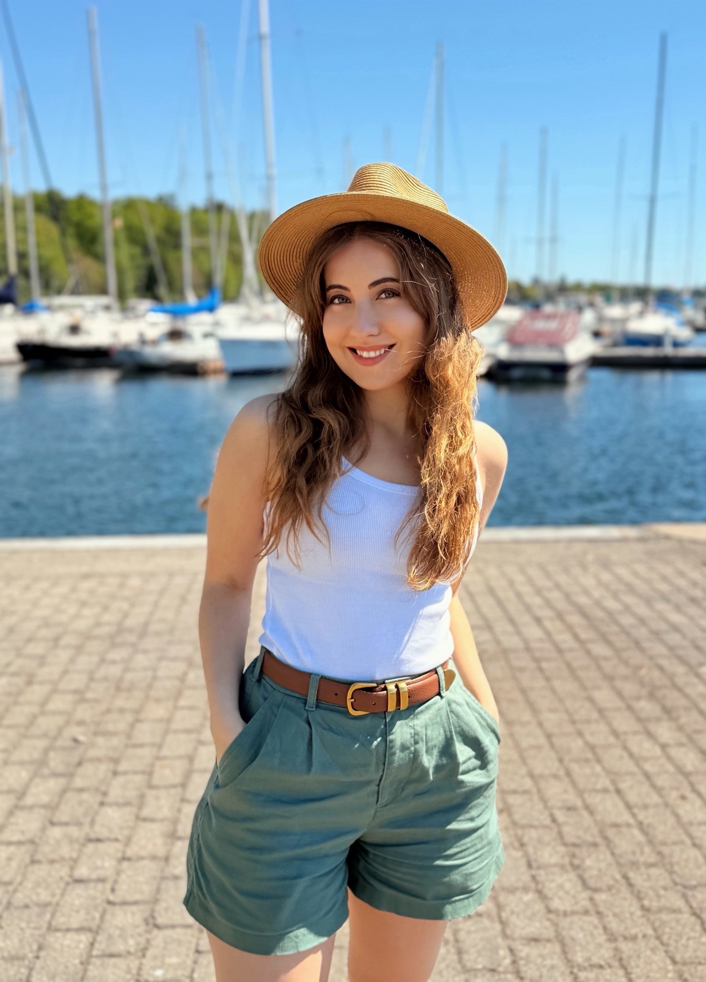 Summer outfit! White cotton tank from Gap. Linen/cotton shorts from unique low. ￼

#LTKootd #LTKSeasonal