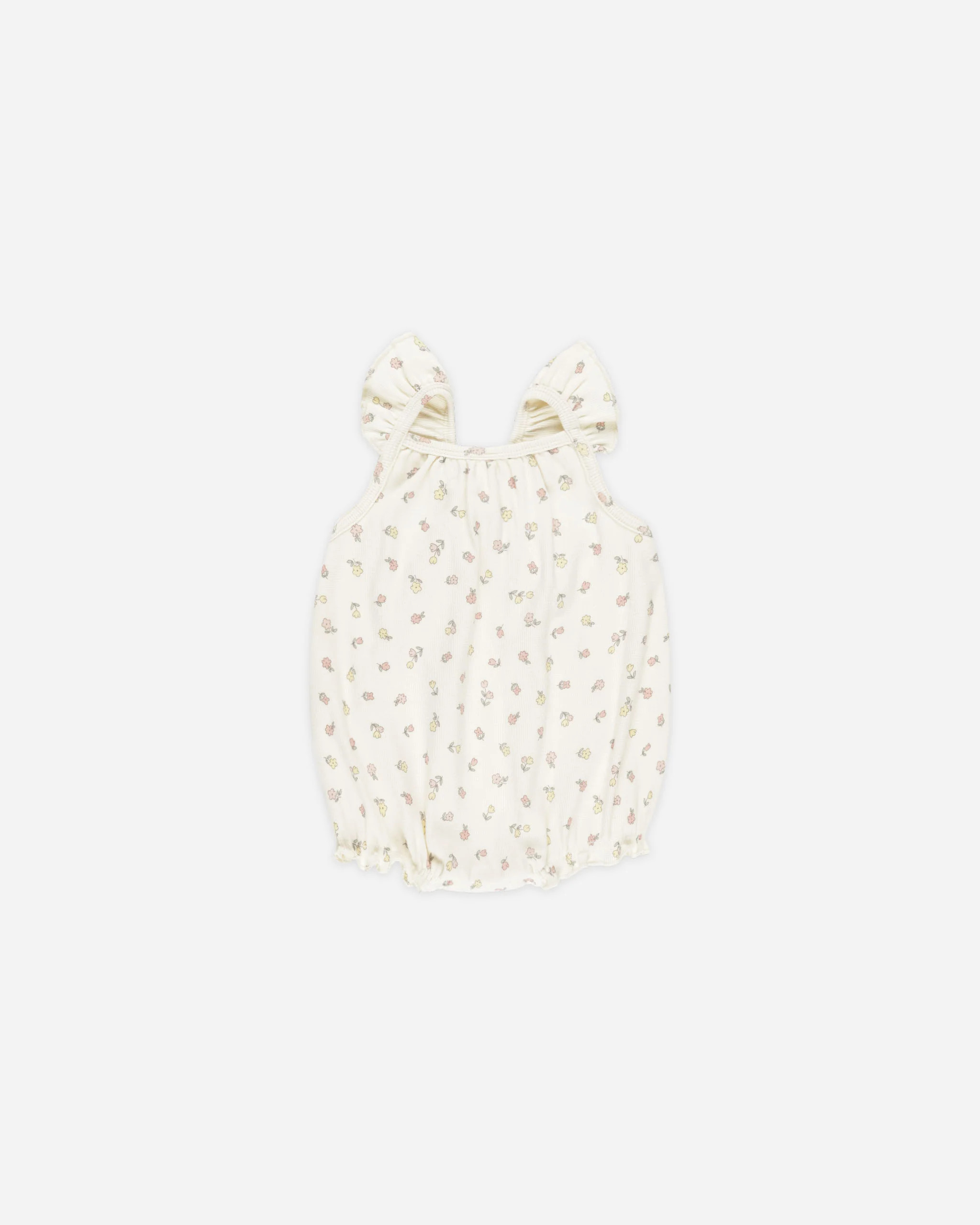 Ribbed Ruffle Romper || Fleur | Rylee + Cru