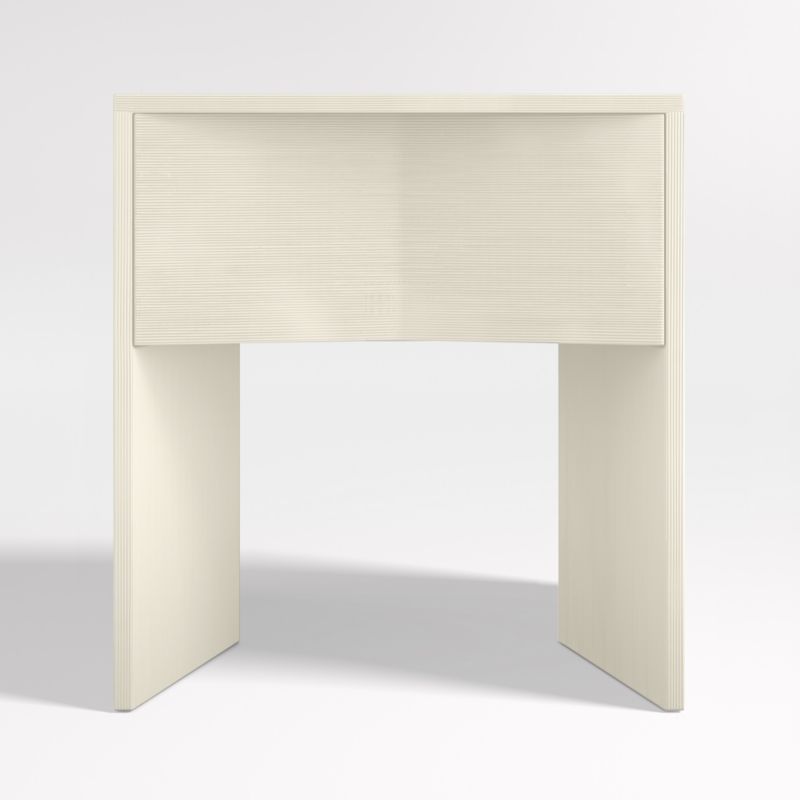 Mataro White Nightstand with Drawer | Crate and Barrel | Crate & Barrel