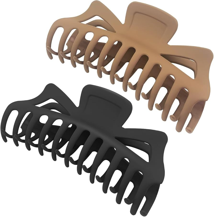 Yovell 14cm Large Hair Clips for Thick Hair Women, 5.5" Big Non-slip Matte Hair Claw Clips Jumbo ... | Amazon (UK)