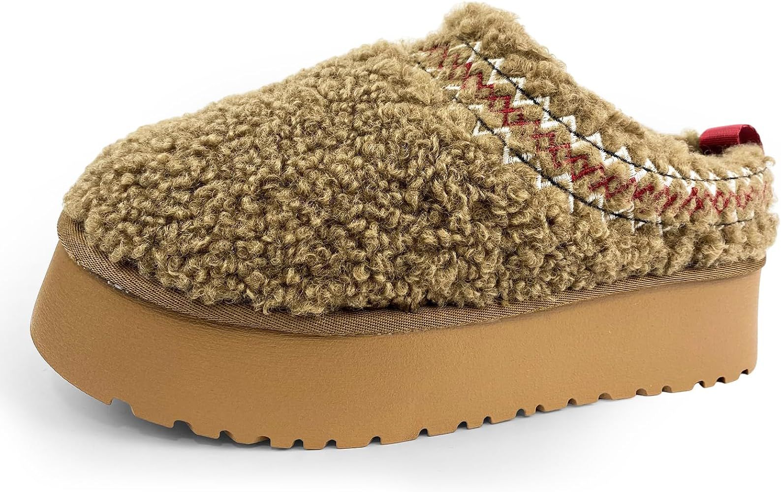 Women's Tasman Slippers Platform Mini Boots Short Ankle Boot Fur Fleece Lined Sneakers House Fuzzy S | Amazon (US)