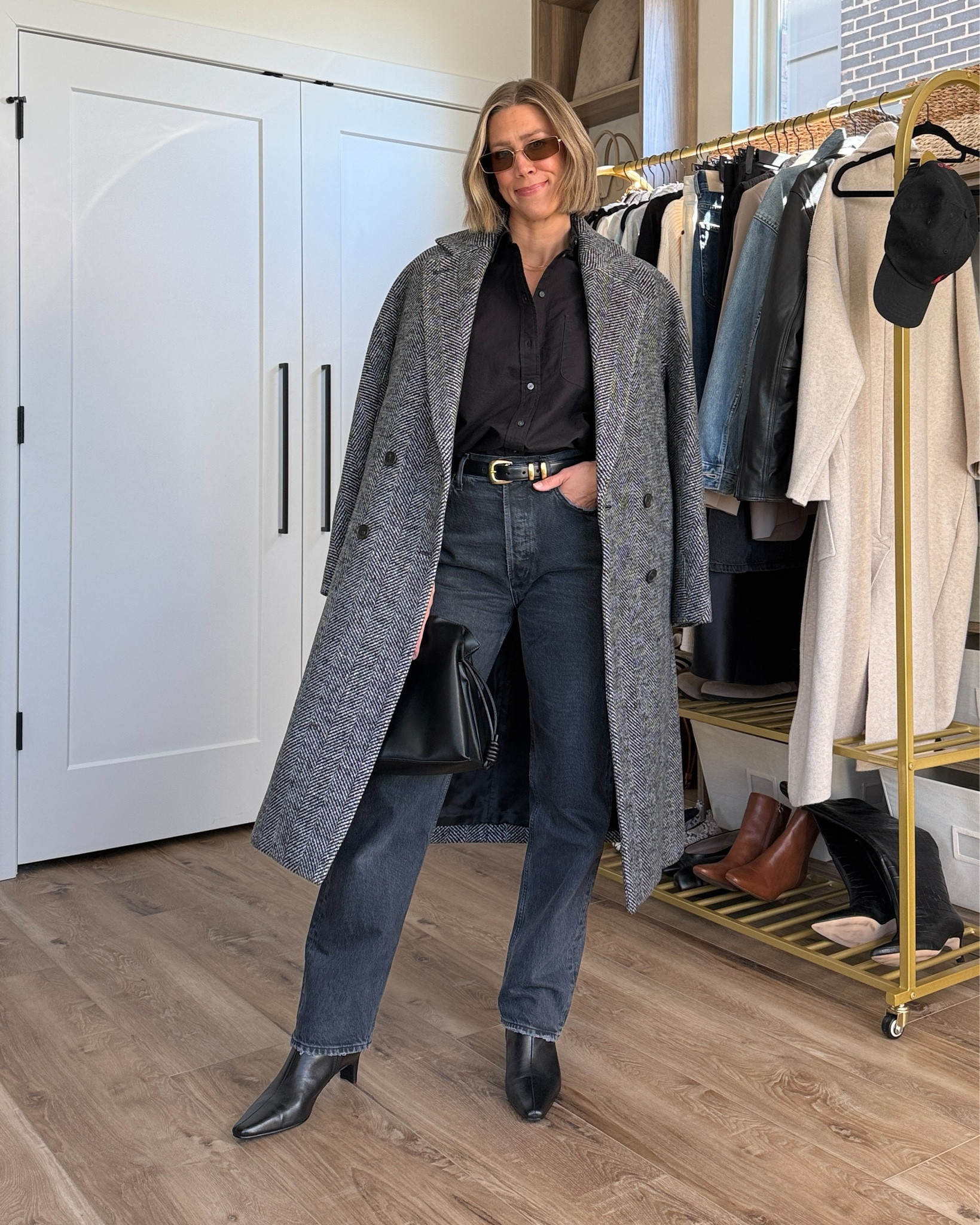 Wearing 26 jeans, 6 button-up shirt, xxs wool coat, small belt, boots tts 

#LTKStyleTip #LTKFindsUnder100 #LTKFindsUnder50