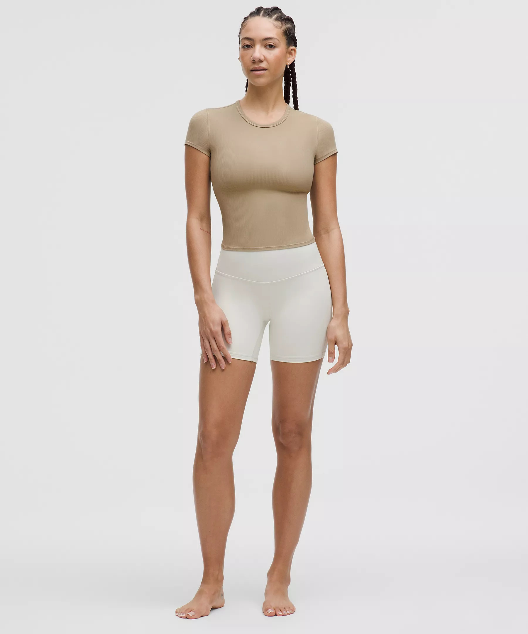 All It Takes Back-Twist Ribbed Short-Sleeve Shirt | Women's Short Sleeve Shirts & Tee's | lululem... | Lululemon (US)