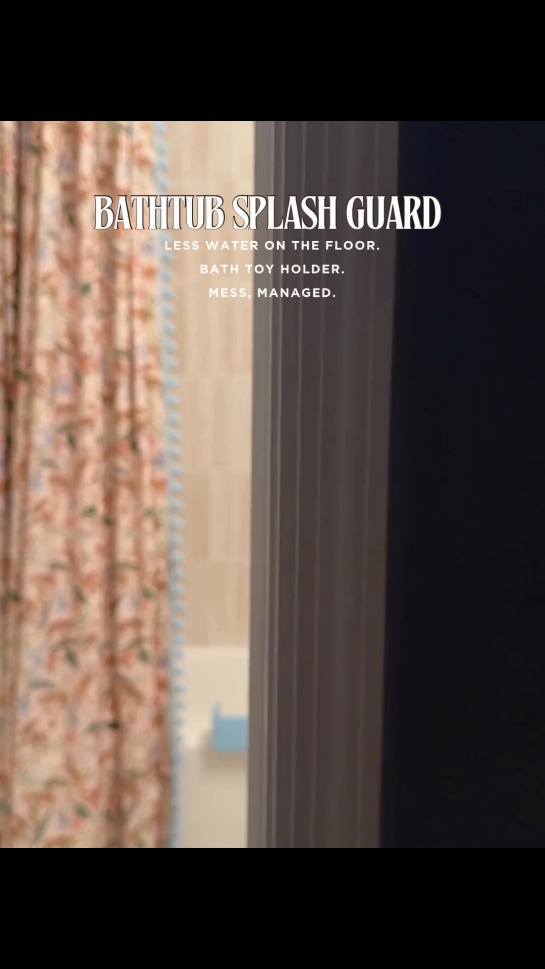 Our bathtubs are original to the home, so they’re super shallow and water was always ending up in the floor. This prevents that and creates a shelf for the kids to put their bath toys on too! 

#LTKKids #LTKHome