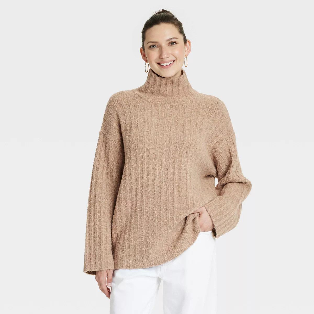 Women's Turtleneck Tunic Pullover Sweater - Universal Thread™ | Target