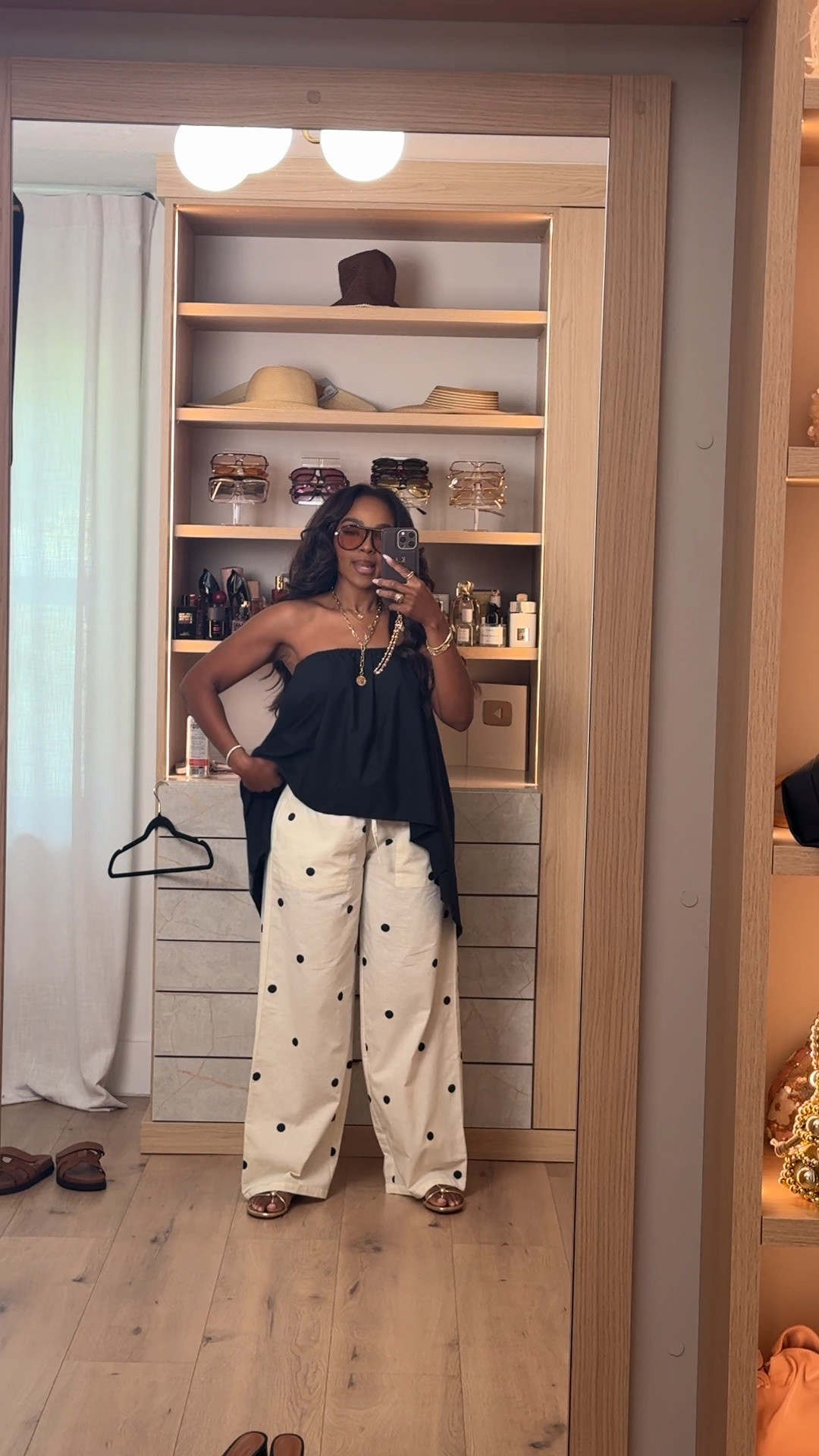 Hi babes!

This black and white look is that effortless statement moment — the flowy strapless top paired with the polka dot pants makes the outfit feel bold, chic, and still so wearable.

Where to wear this:
Brunch
Vacation dinners
Girls night
Summer outings

I love outfits like this because each piece can be styled so many different ways — pair the pants with basics or dress up the top with denim — so your cost per wear keeps dropping.

Everything is linked below

xx Kira | Kira’s Fashion Finds

34D - 27 - 40 | size small or 4

#LTKootd #LTKgrwm #LTKvlog